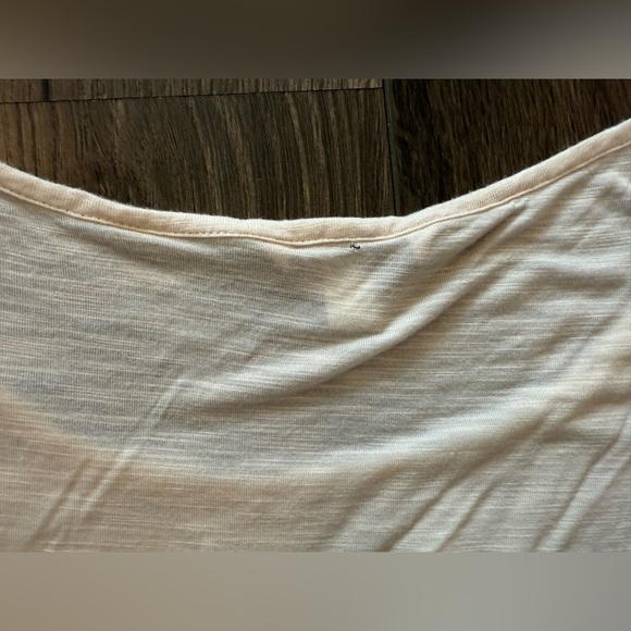 American Eagle Outfitters Ivory Short Sleeve Top Size Large - Picture 2 of 8